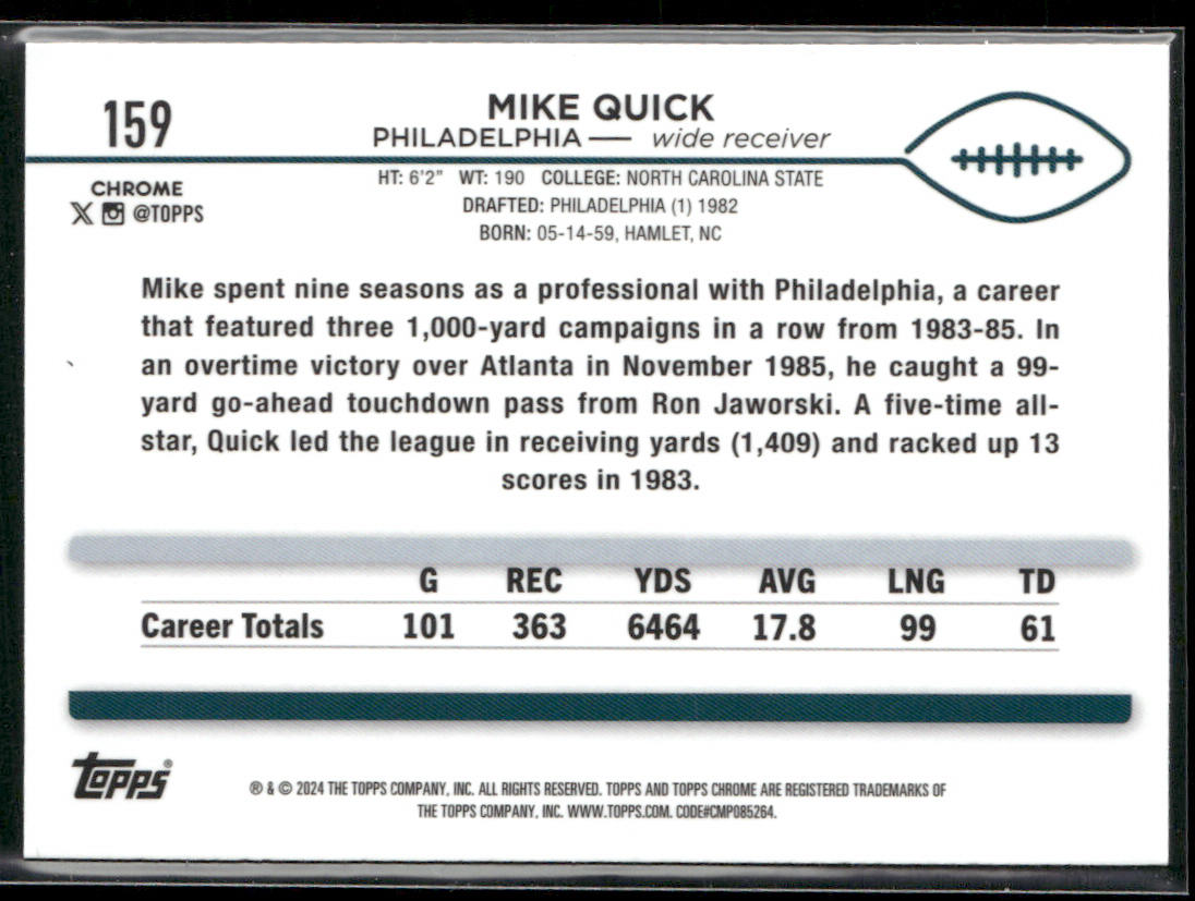 2024 Topps Chrome #159 Mike Quick