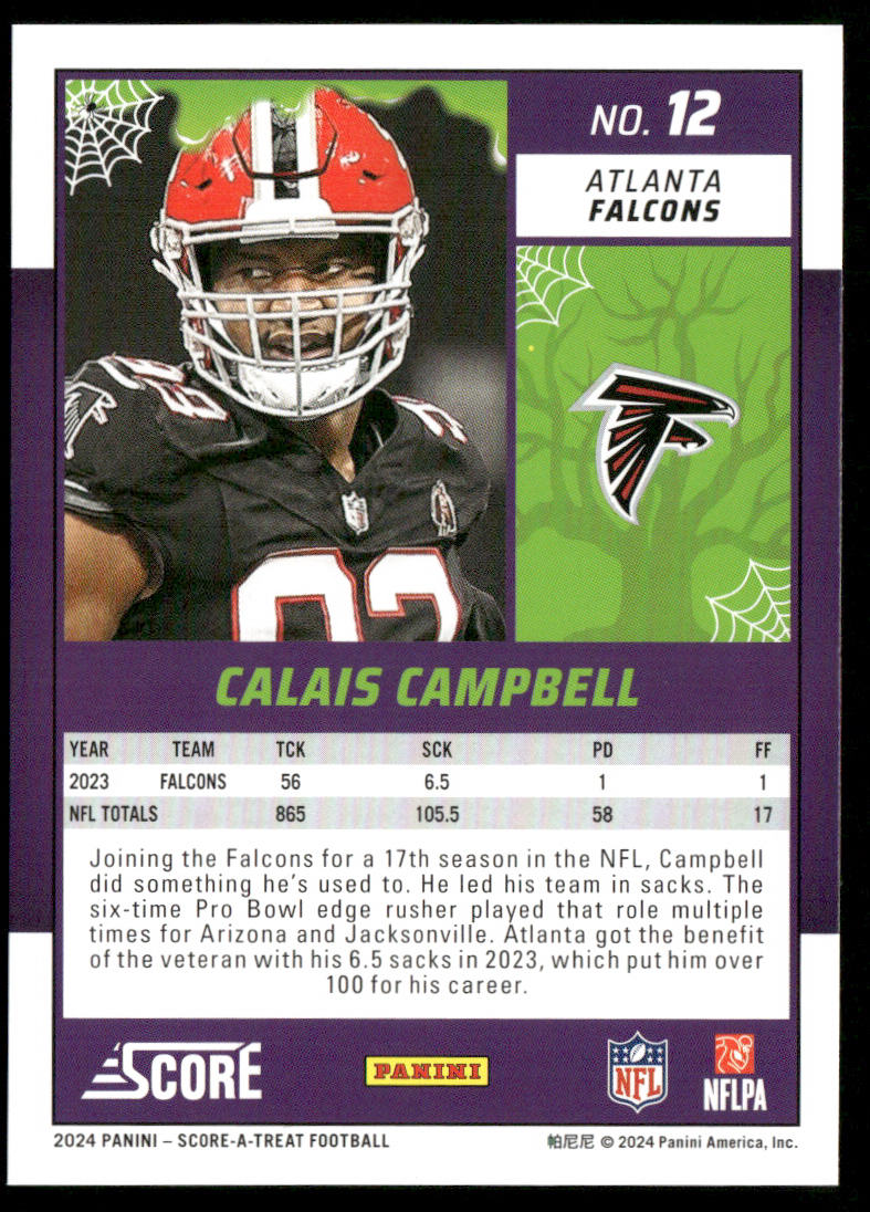 2024 Score-A-Treat #12 Calais Campbell