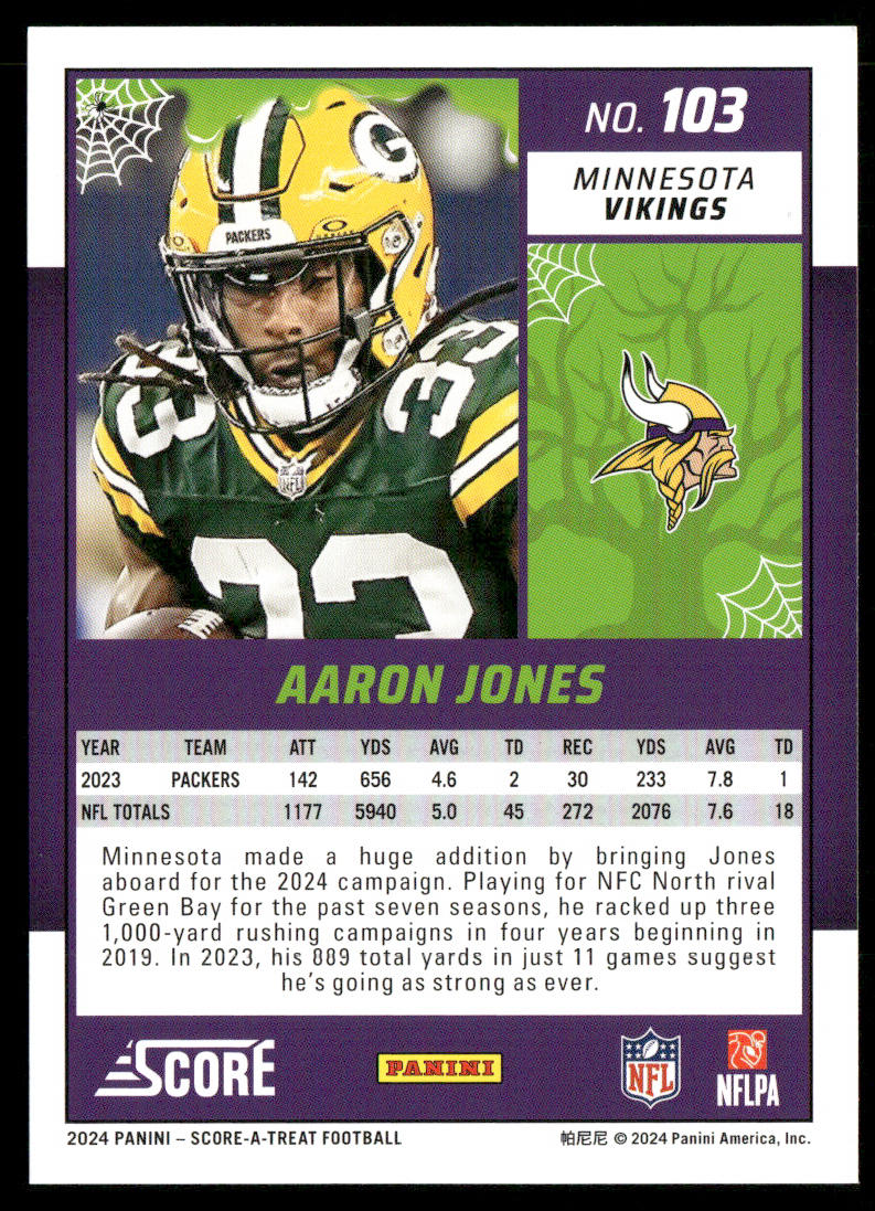 2024 Score-A-Treat #103 Aaron Jones