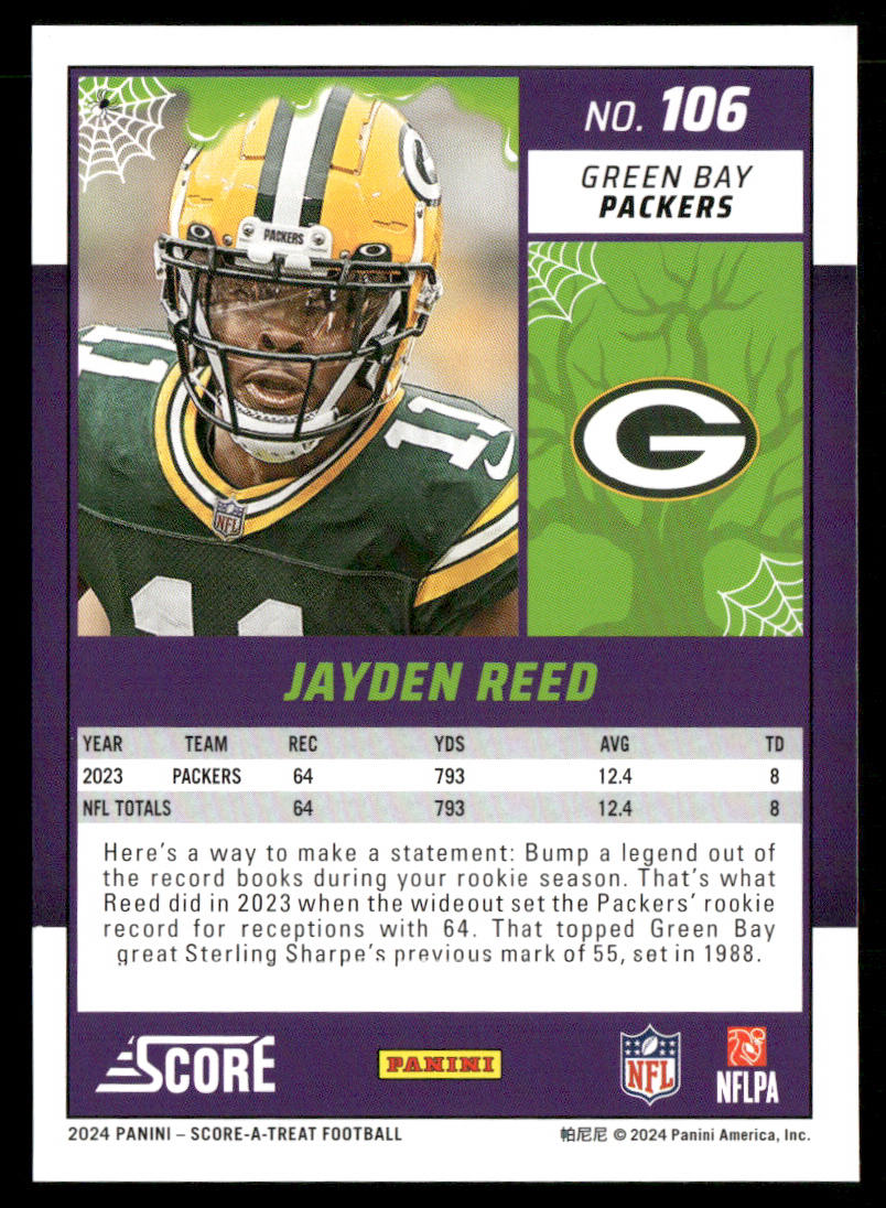 2024 Score-A-Treat #106 Jayden Reed