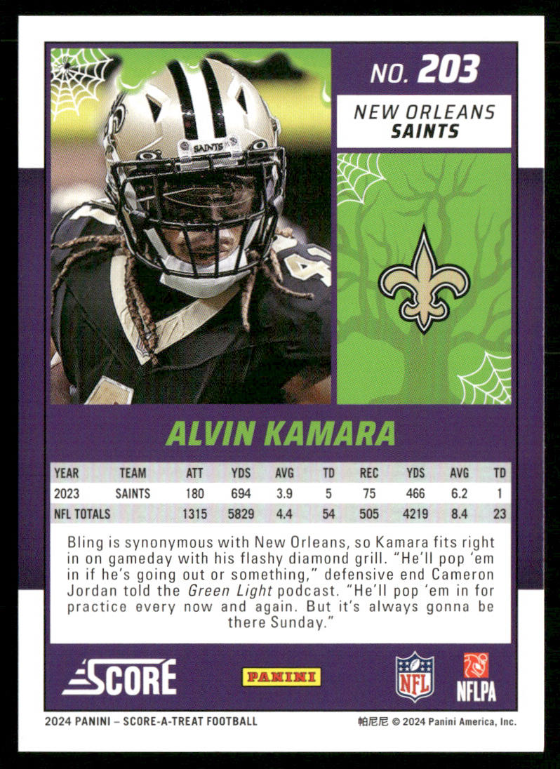 2024 Score-A-Treat #203 Alvin Kamara