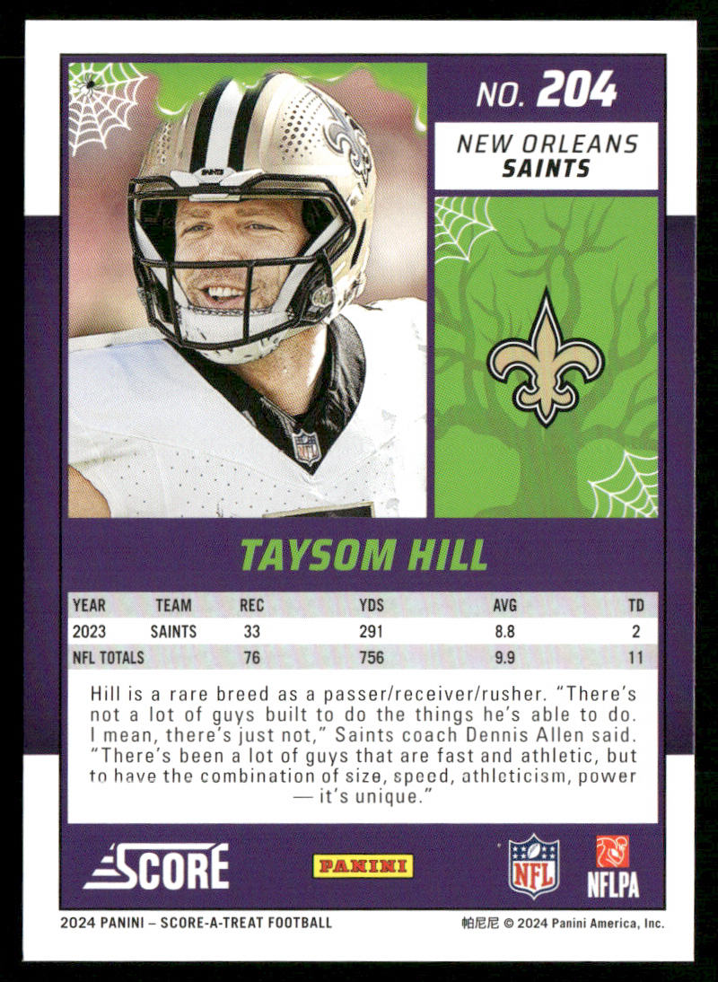 2024 Score-A-Treat #204 Taysom Hill