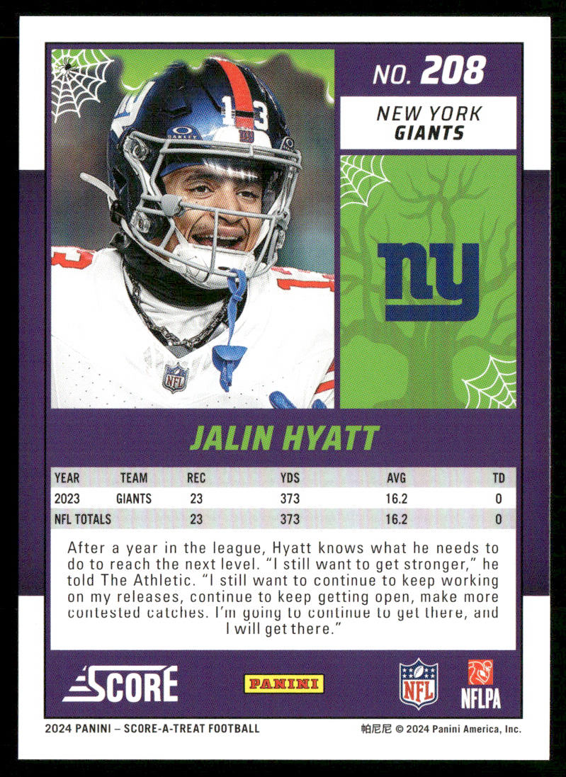 2024 Score-A-Treat #208 Jalin Hyatt