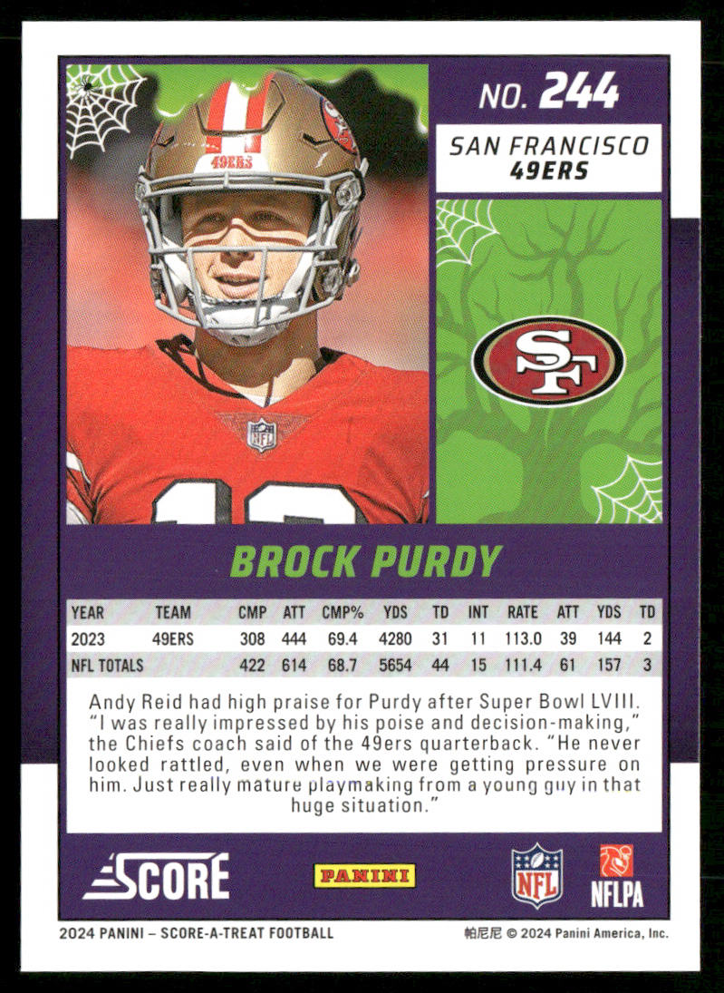 2024 Score-A-Treat #244 Brock Purdy