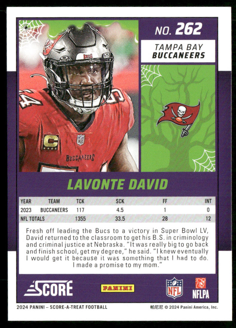 2024 Score-A-Treat #262 Lavonte David