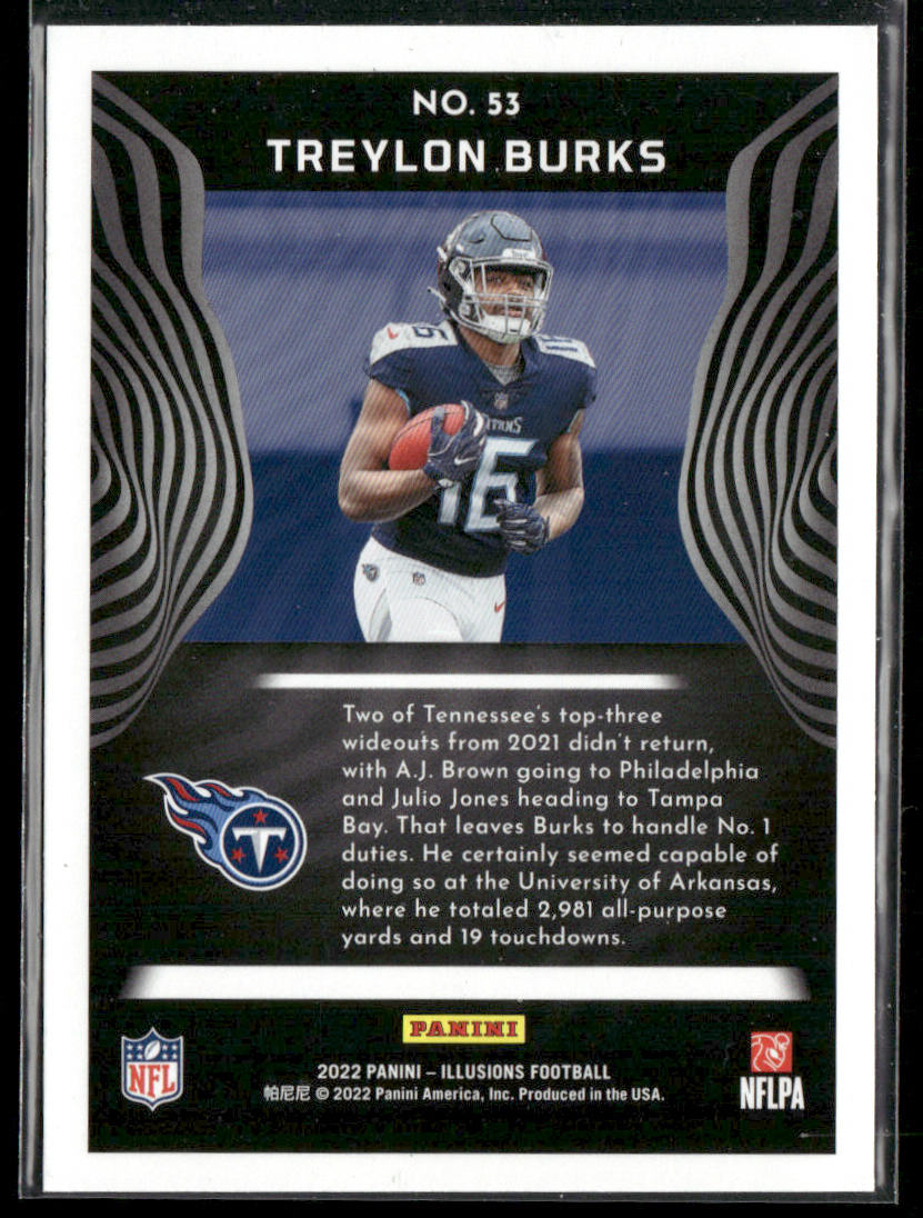 Treylon Burks 2022 Panini Illusions Retail #53 RC Tennessee Titans