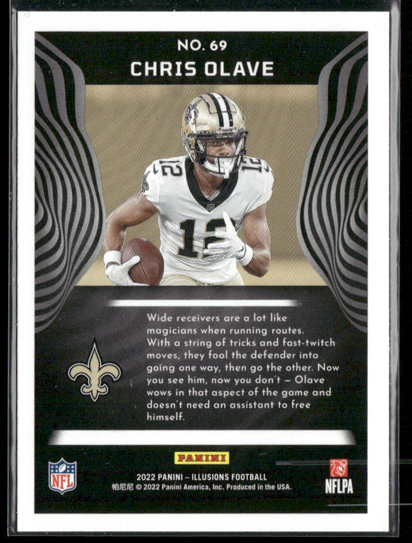 Chris Olave 2022 Panini Illusions Retail #69 RC New Orleans Saints