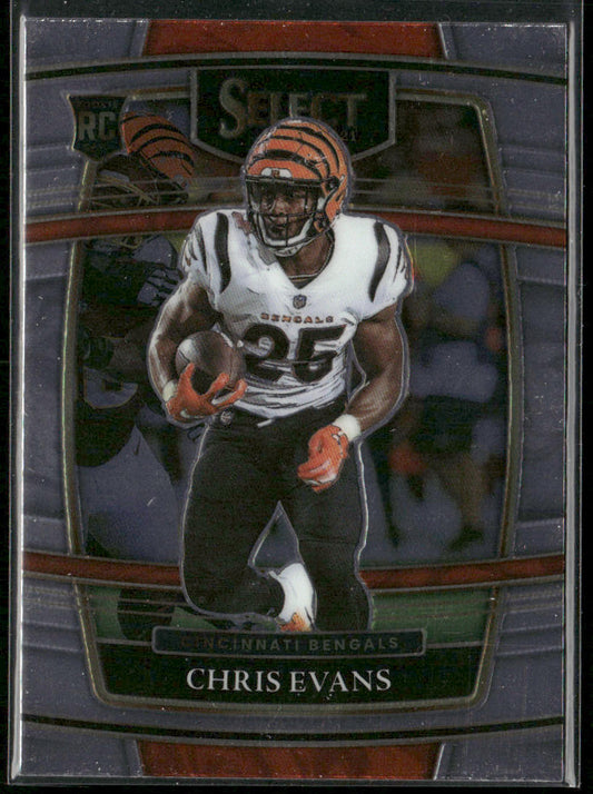 Chris Evans 2021 Panini Select #96 RC Cincinnati Bengals