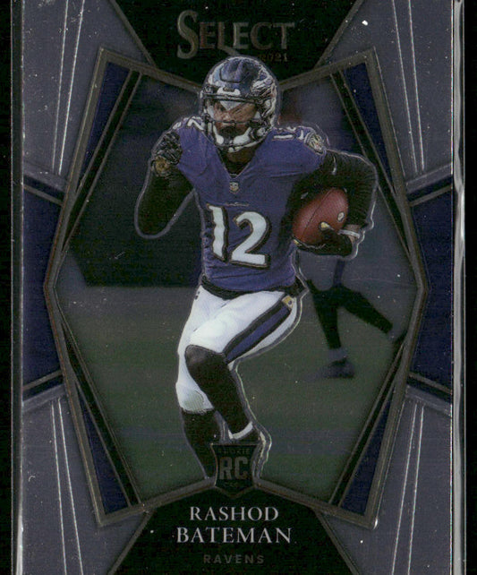 Rashod Bateman 2021 Panini Select #155 RC Baltimore Ravens