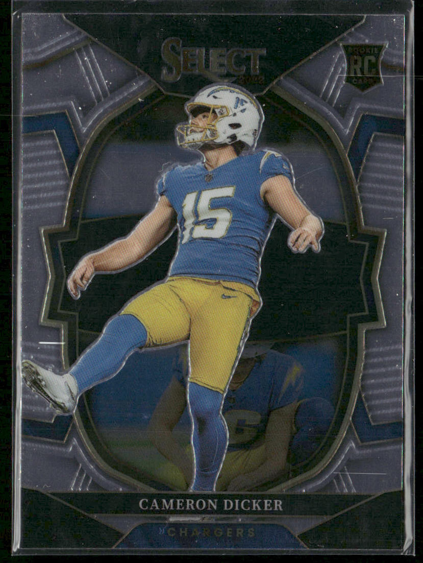 Cameron Dicker 2022 Panini Select #16 RC Los Angeles Chargers