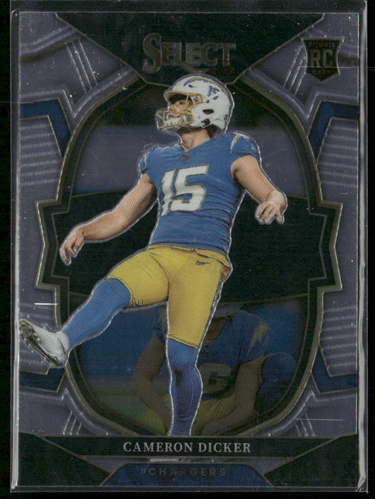 Cameron Dicker 2022 Panini Select #16 RC Los Angeles Chargers