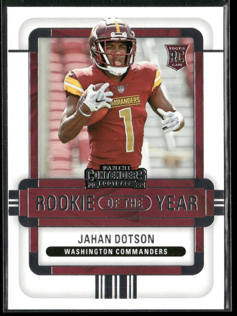 Jahan Dotson 2022 Panini Contenders Rookie of the Year Contenders #ROY-JDO