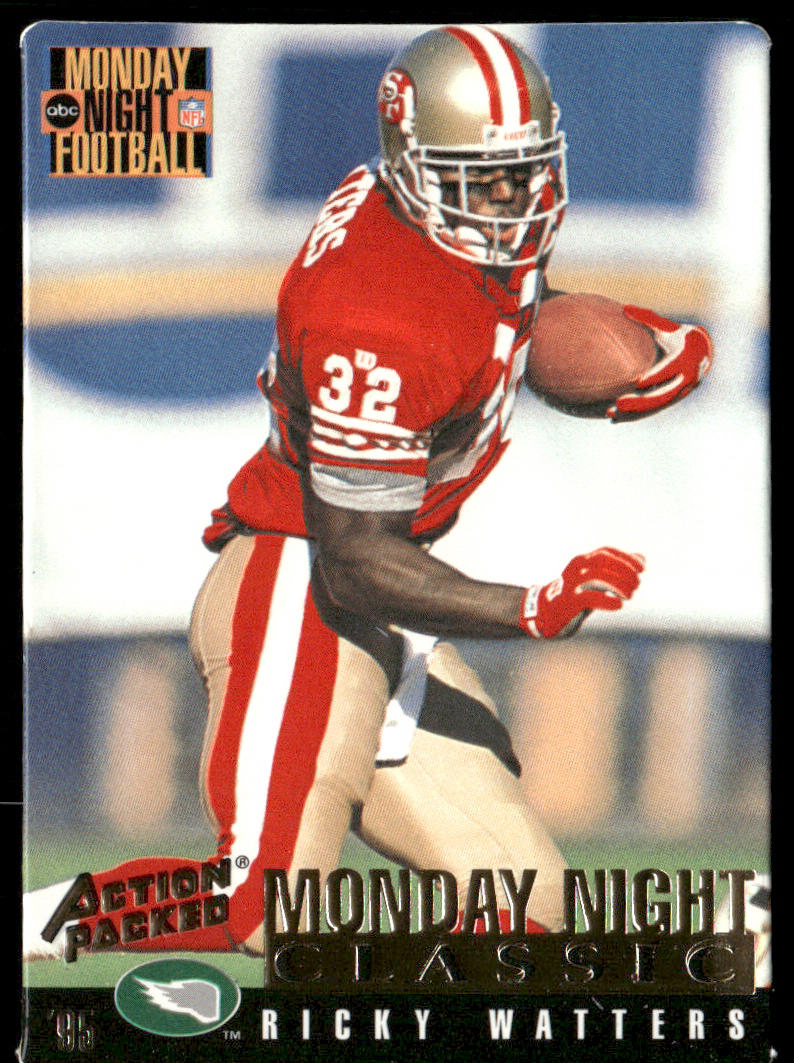 Ricky Watters 1995 Action Packed Monday Night Football #124 Philadelphia Eagles