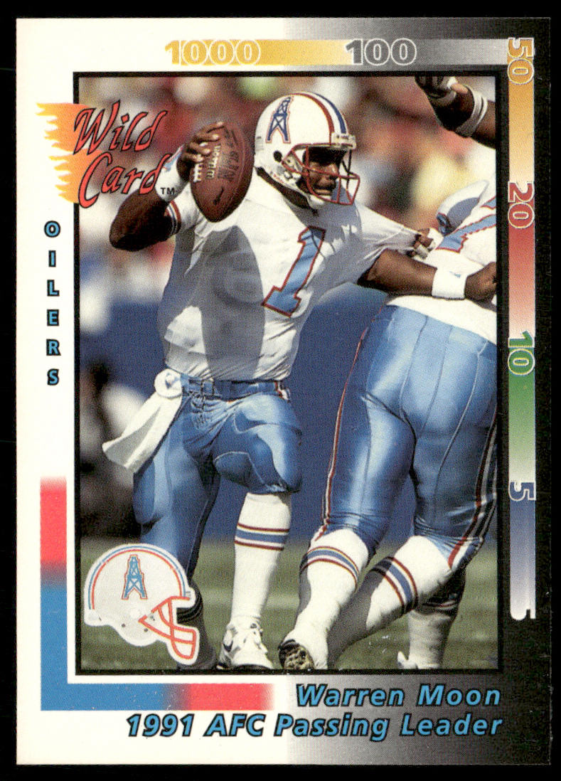 Warren Moon 1992 Wild Card #242 Houston Oilers