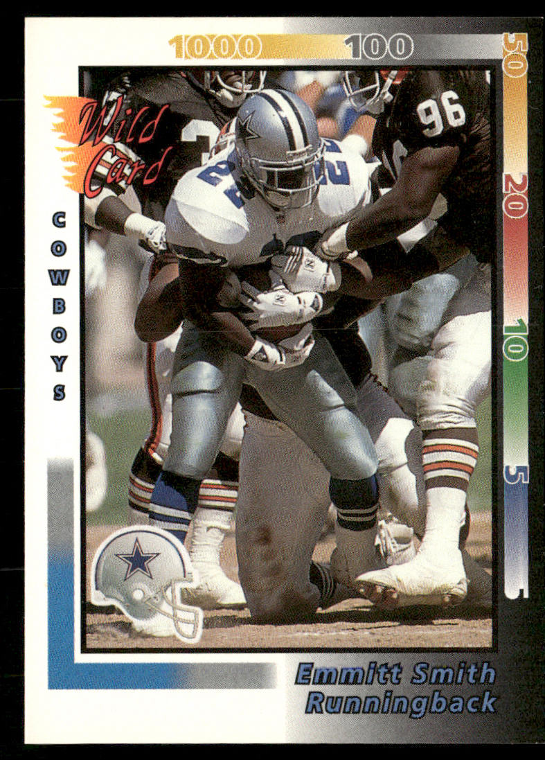 Emmitt Smith 1992 Wild Card #161 Dallas Cowboys
