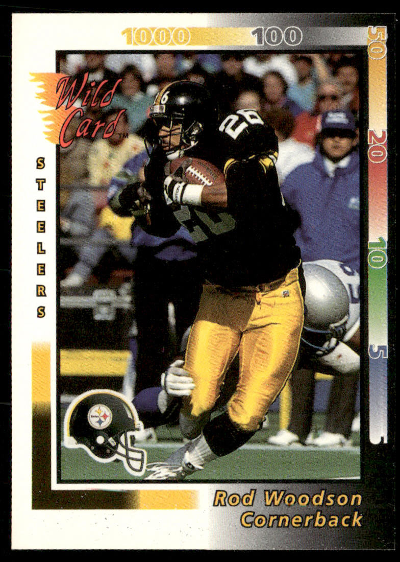 Rod Woodson 1992 Wild Card #198 Pittsburgh Steelers