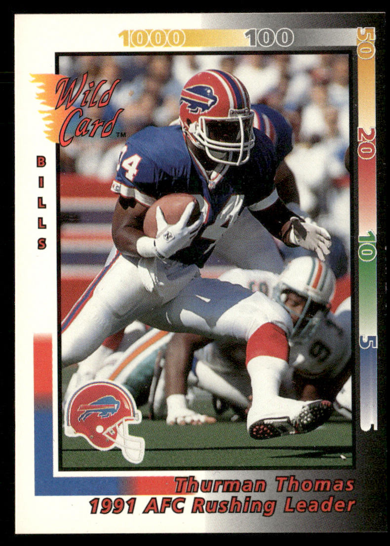 Thurman Thomas 1992 Wild Card #244 Buffalo Bills