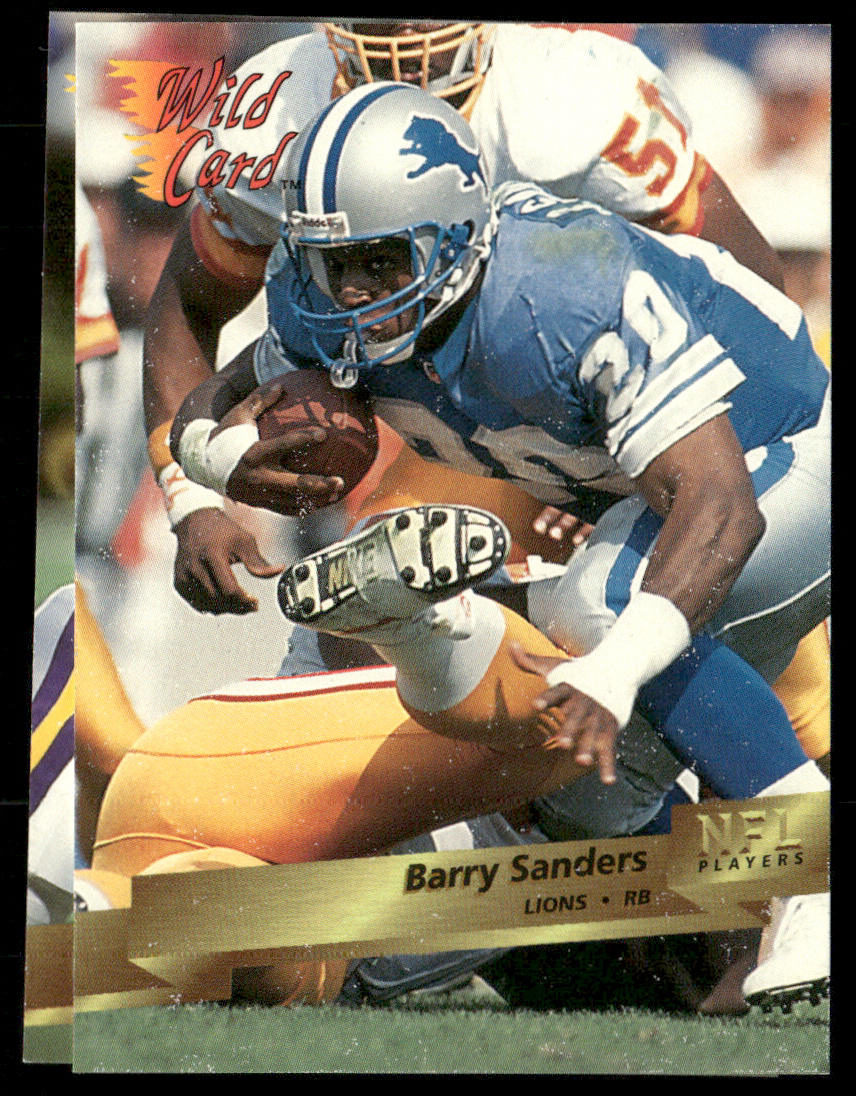 Barry Sanders 1993 Wild Card #124 Detroit Lions