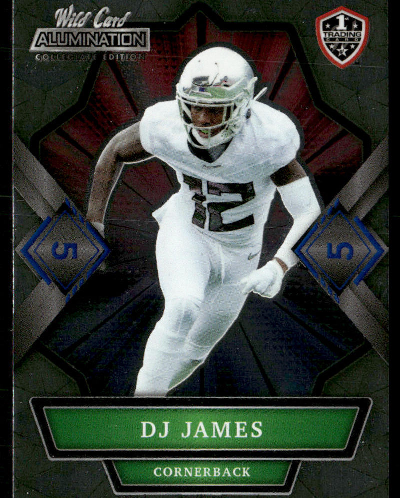 D.J. James 2021 Wild Card Alumination NIL #ANBC-22 Oregon Ducks