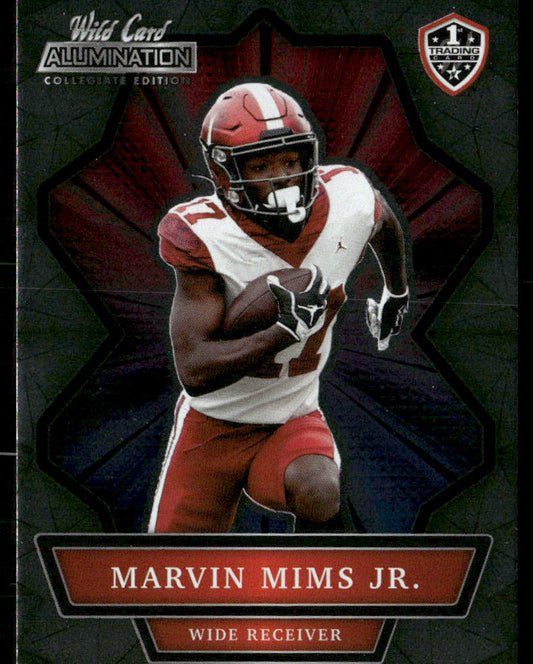 Marvin Mims 2021 Wild Card Alumination NIL #ANBC-89 Oklahoma Sooners