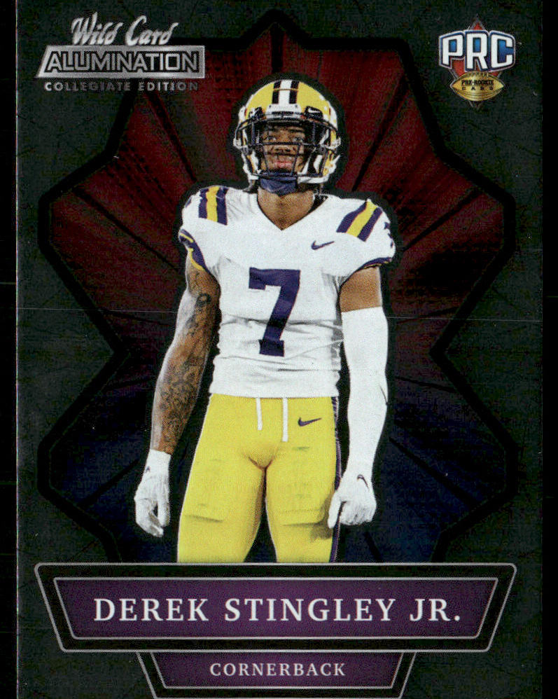 Derek Stingley Jr. 2021 Wild Card Alumination NIL #ANBC-19 LSU Tigers