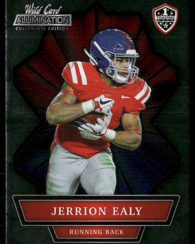 Jerrion Ealy 2021 Wild Card Alumination NIL Green #ANBC-39 Ole Miss Rebels