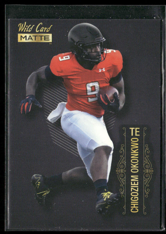 Chigoziem Okonkwo 2022 Wild Card Matte Black #MB-126 Maryland Terrapins