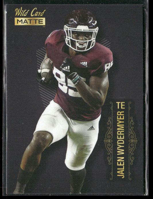 Jalen Wydermyer 2022 Wild Card Matte Black #MB-56 Texas A&M Aggies