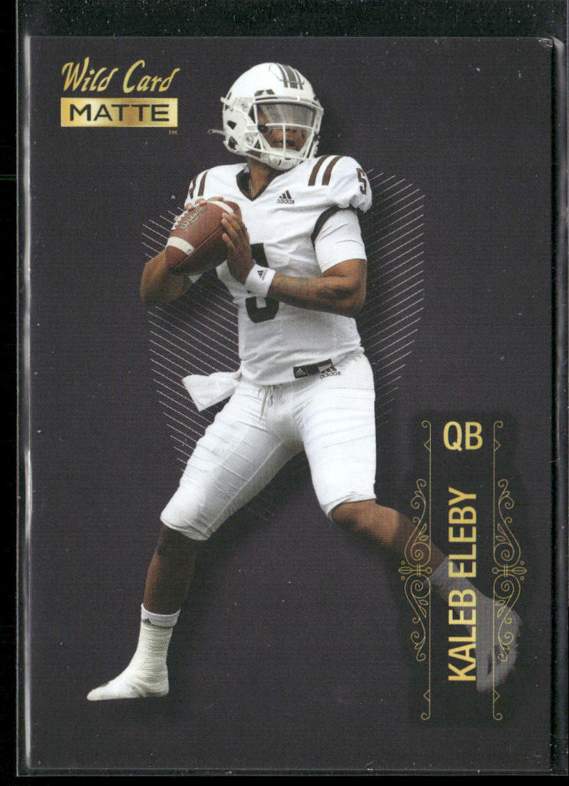 Kaleb Eleby 2022 Wild Card Matte #MB-68 Western Michigan Broncos