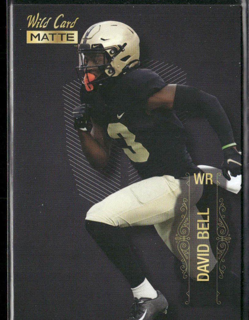 David Bell 2022 Wild Card Matte #MB-28 Purdue Boilermakers