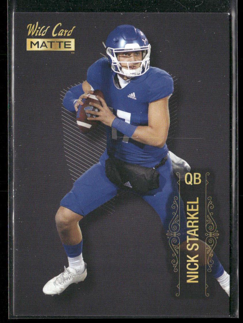 Nick Starkel 2022 Wild Card Matte Black #MB-118 San Jose State Spartans