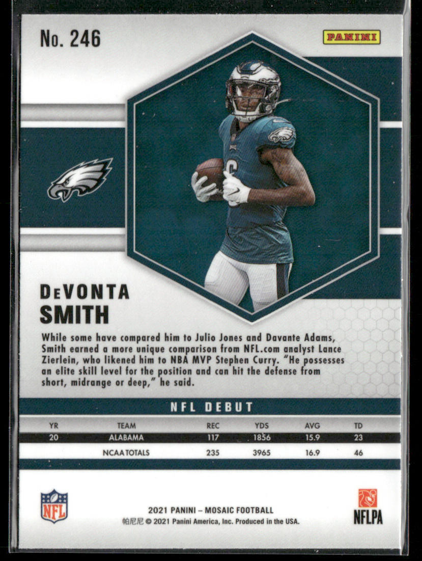 DeVonta Smith 2021 Panini Mosaic #246 Philadelphia Eagles