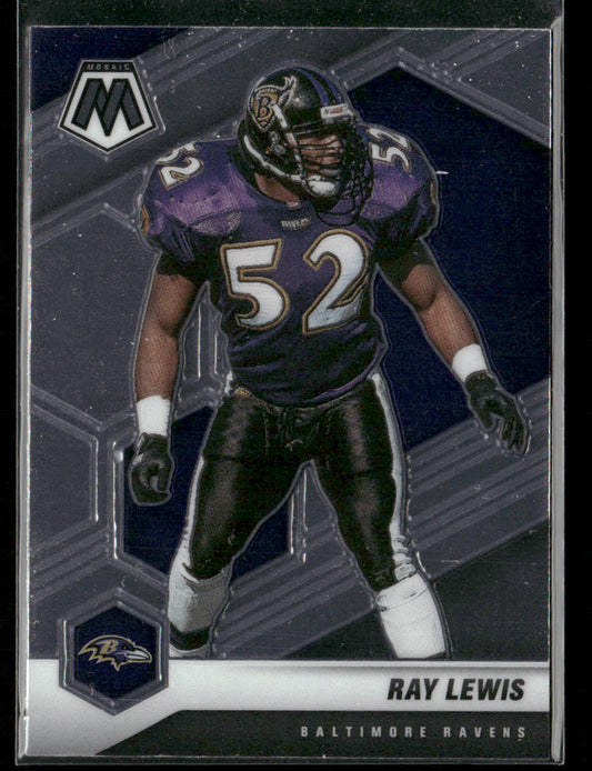 Ray Lewis 2021 Panini Mosaic #21 Baltimore Ravens