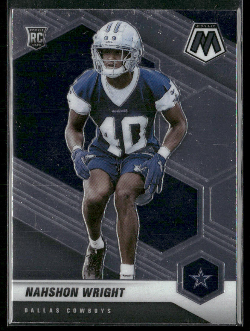 Nahshon Wright 2021 Panini Mosaic #349 RC Dallas Cowboys