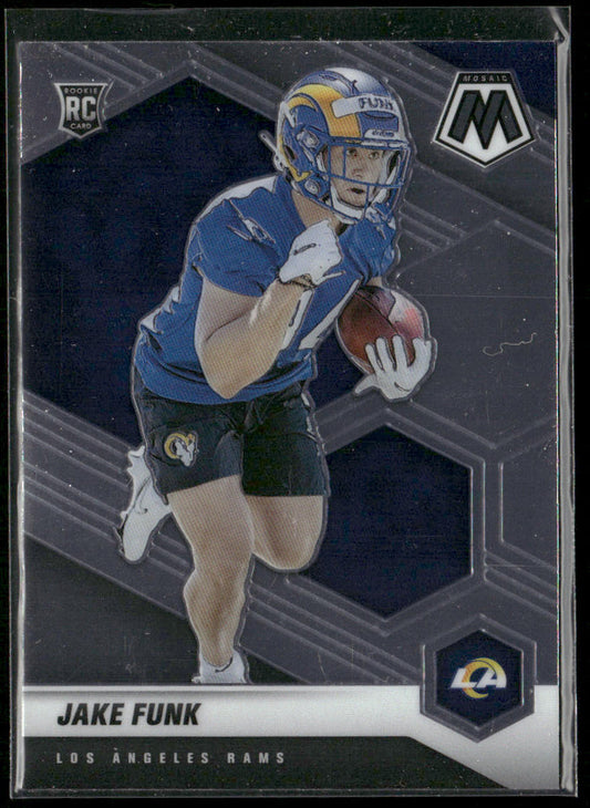 Jake Funk 2021 Panini Mosaic #381 RC Los Angeles Rams