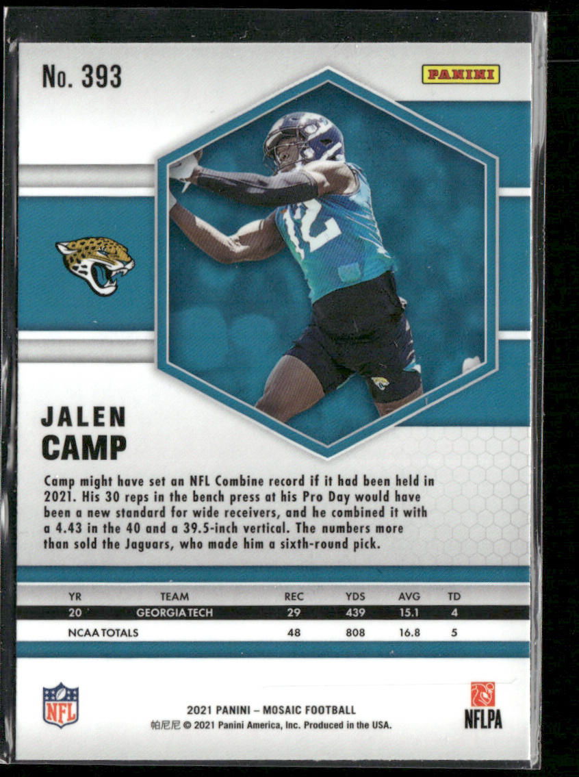 Jalen Camp 2021 Panini Mosaic #393 RC Jacksonville Jaguars