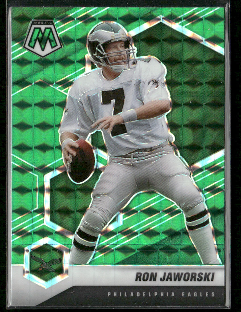 Ron Jaworski 2021 Panini Mosaic Prizm Green #162 Philadelphia Eagles