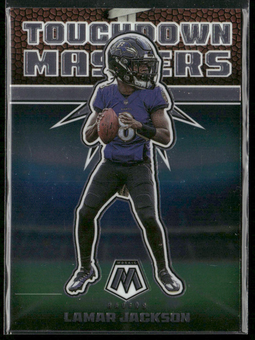 Lamar Jackson 2022 Panini Mosaic Touchdown Masters #TD-10 Baltimore Ravens