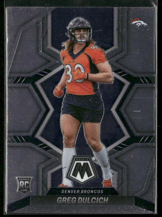 Greg Dulcich 2022 Panini Mosaic #359 RC Denver Broncos