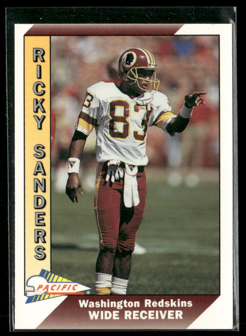 Ricky Sanders 1991 Pacific #532 Washington Redskins