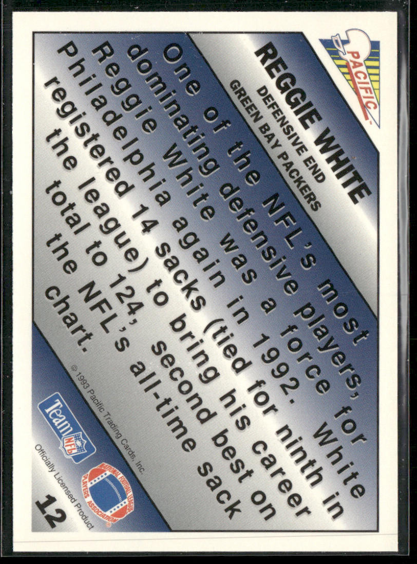 Reggie White 1993 Pacific Pacific Picks the Pros #12 Green Bay Packers