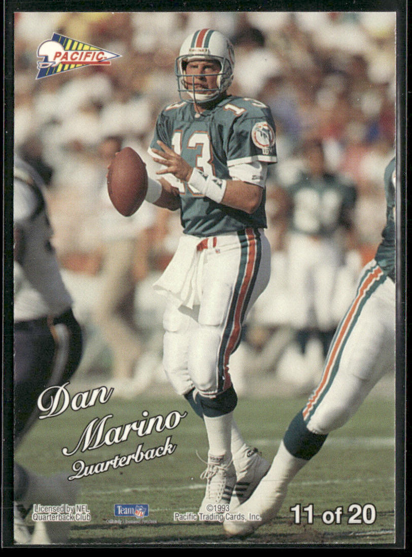 Dan Marino 1993 Pacific Silver Prism Circular #11 Miami Dolphins