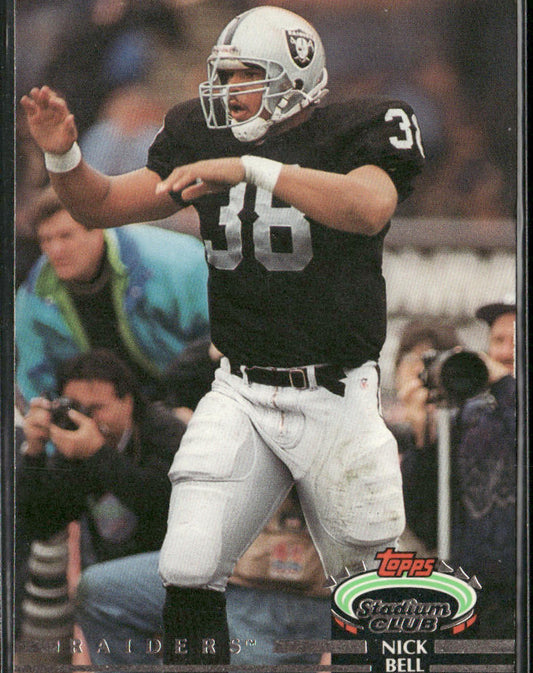 Nick Bell 1992 Stadium Club #181 Los Angeles Raiders