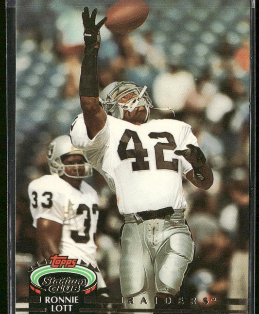 Ronnie Lott 1992 Stadium Club #167 Los Angeles Raiders