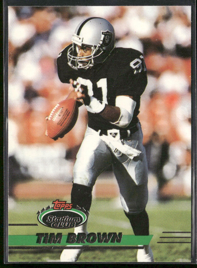 Tim Brown 1993 Stadium Club #46 Los Angeles Raiders