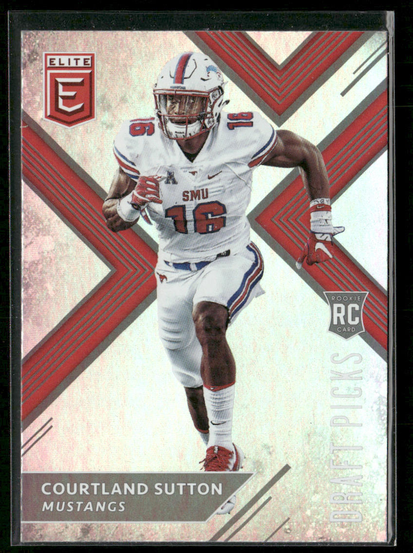 Courtland Sutton 2018 Panini Elite Draft Picks #107b SMU Mustangs