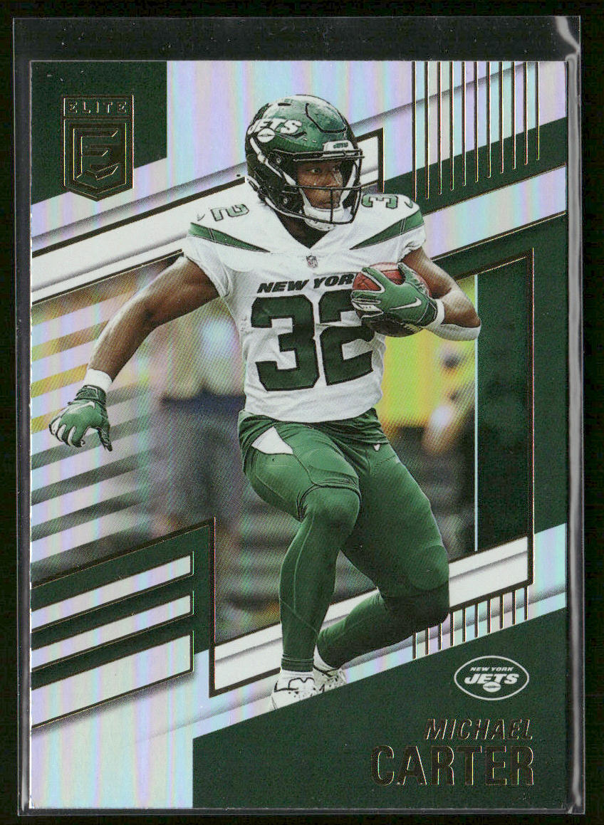 Michael Carter 2022 Donruss Elite #56 New York Jets