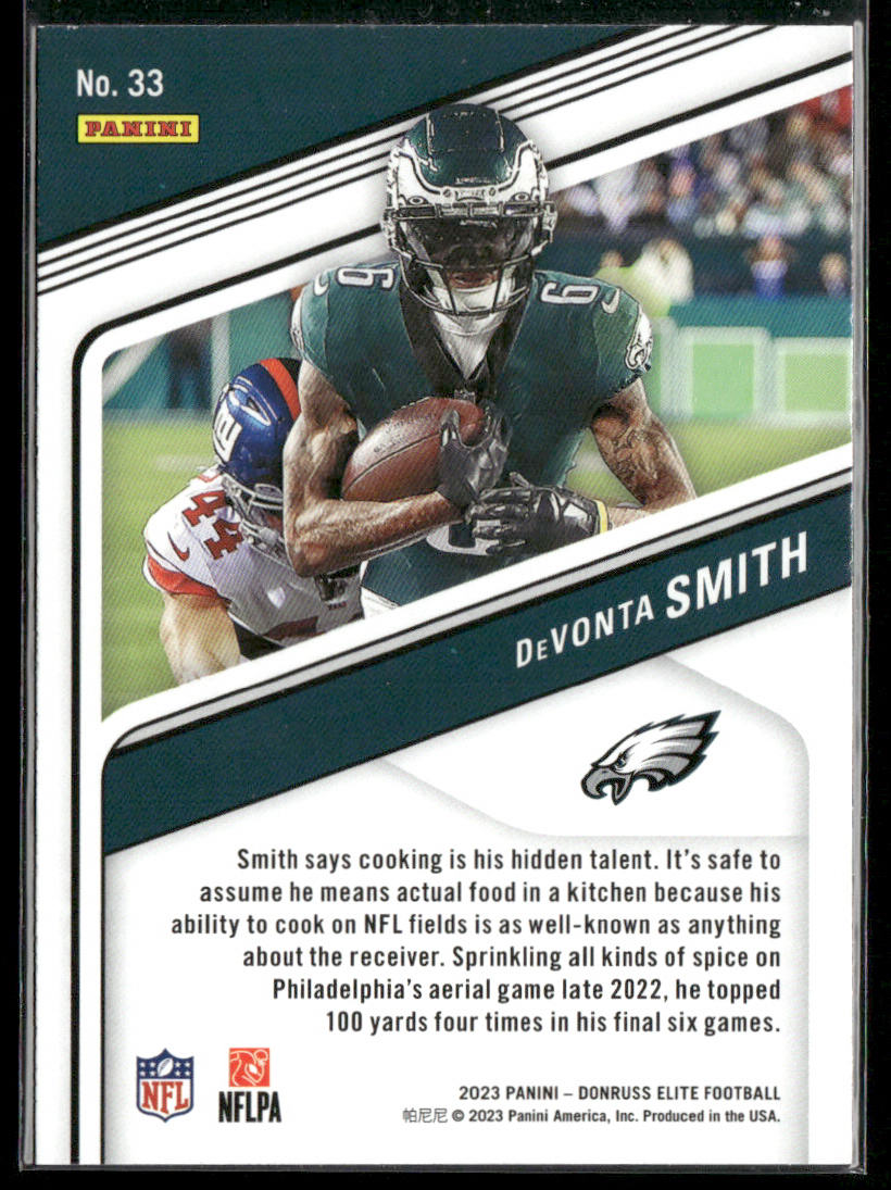DeVonta Smith 2023 Donruss Elite #33 Philadelphia Eagles