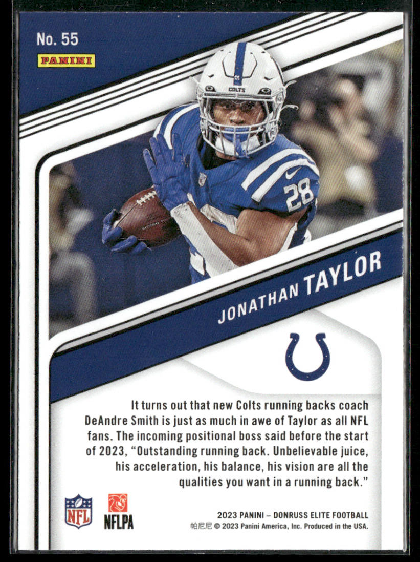 Jonathan Taylor 2023 Donruss Elite #55 Indianapolis Colts