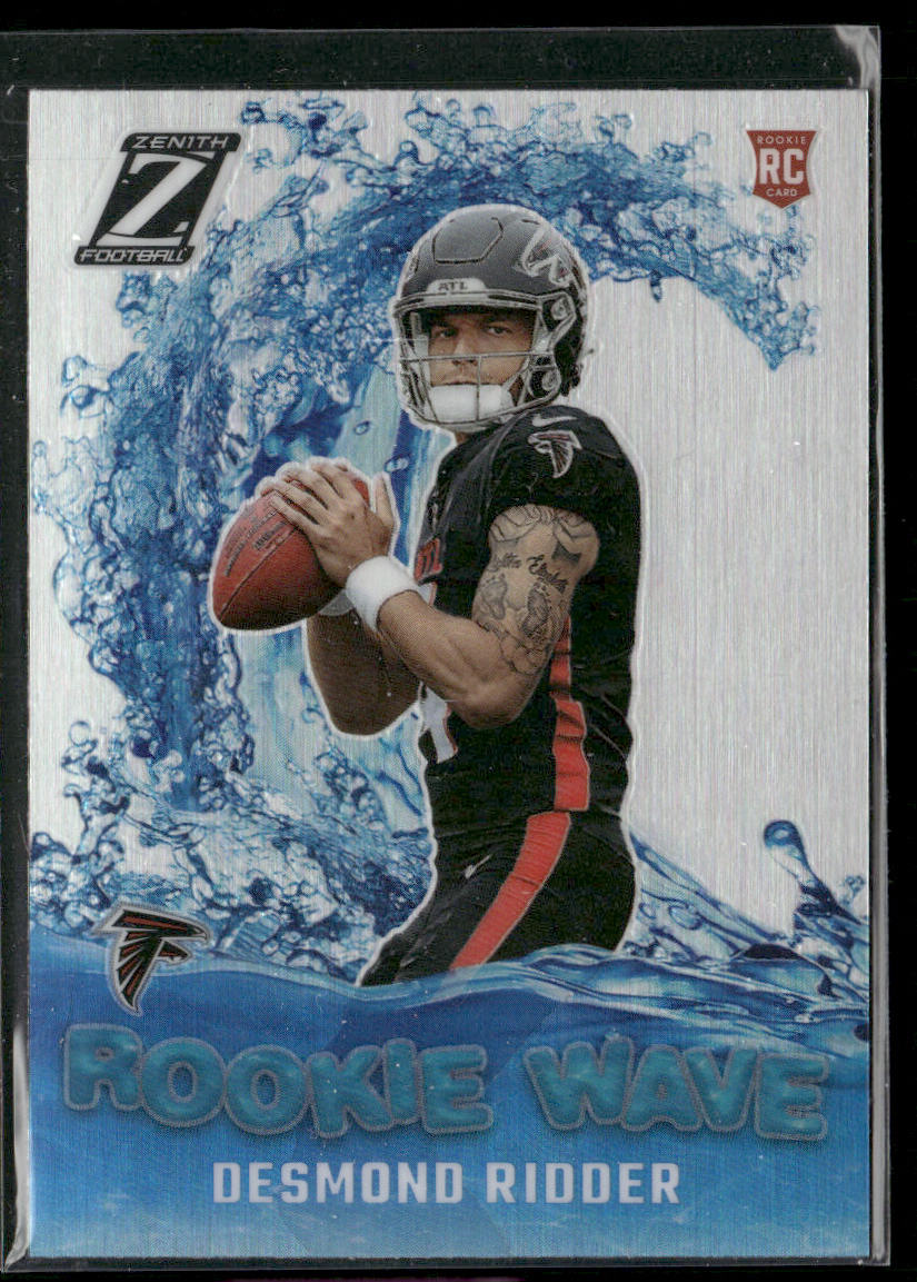 Desmond Ridder 2022 Zenith Rookie Wave Silver #RW-DR Atlanta Falcons